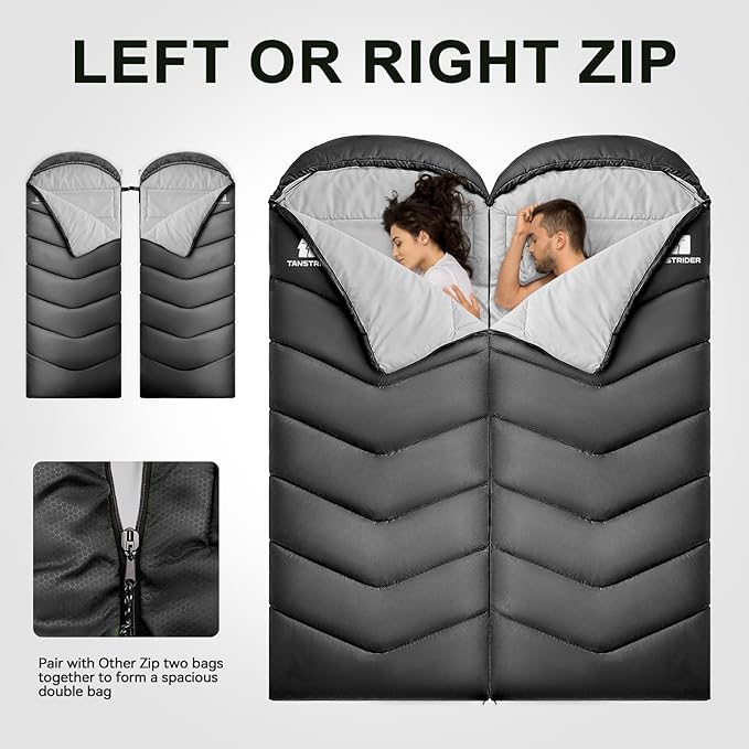 Sleeping Bags for Adults Cold Weather, Waterproof, Lightweight Camping Sleeping - Image 3