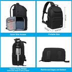 MOSISO Camera Sling Bag, DSLR/SLR/Mirrorless Camera Case Crossbody Photography - Image 5