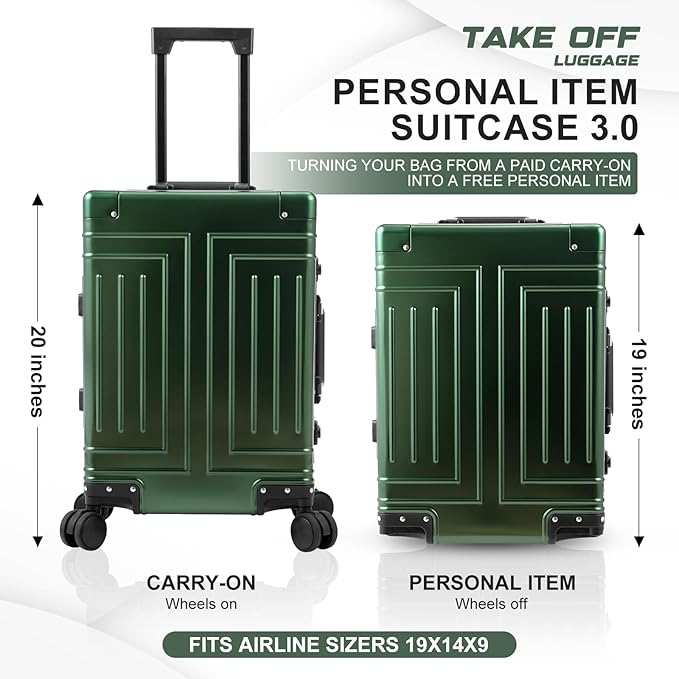All Aluminum Carry On Luggage，Cut from Whole Aluminum Sheet，22x14x9 Airline - Image 5