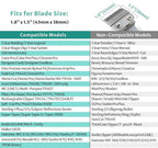 10 Professional Hair Clipper Guards Cutting Guides Compatible with Most Wahl Clippers with Organizer, Color Coded Clipper Combs Replacement - 1/16" to 1"
