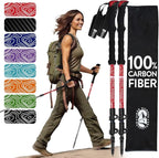 100% Carbon Fiber Trekking Poles by USA Brand by HikerHungerOutfitters