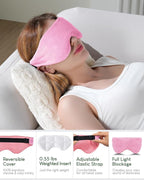 Sivio Weighted Eye Mask for Women & Men, Heatable and Freezable Weighted Eye - Image 2