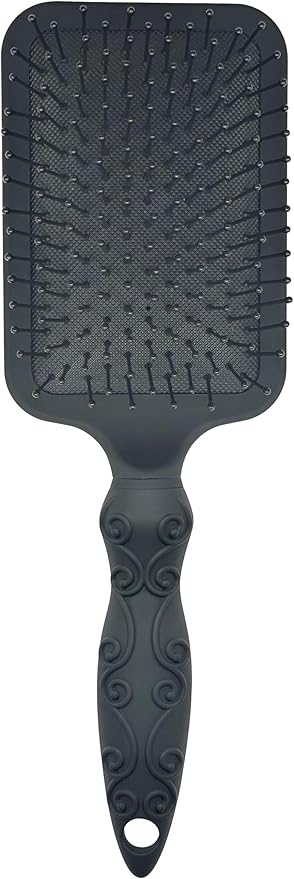 Amazon Basics Paddle Brush for Hair, Gentle Detangling, Wet or Dry Hair, Tangle-Free with Flexible Bristles