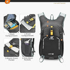 SKYSPER Small Hiking Backpack - 25L Travel Daypack Lightweight Bag Water - Image 2