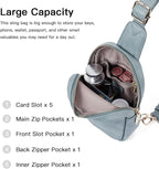 Telena Small Sling Bag for Women Leather Crossbody Fanny Packs Chest Bag for - Image 2