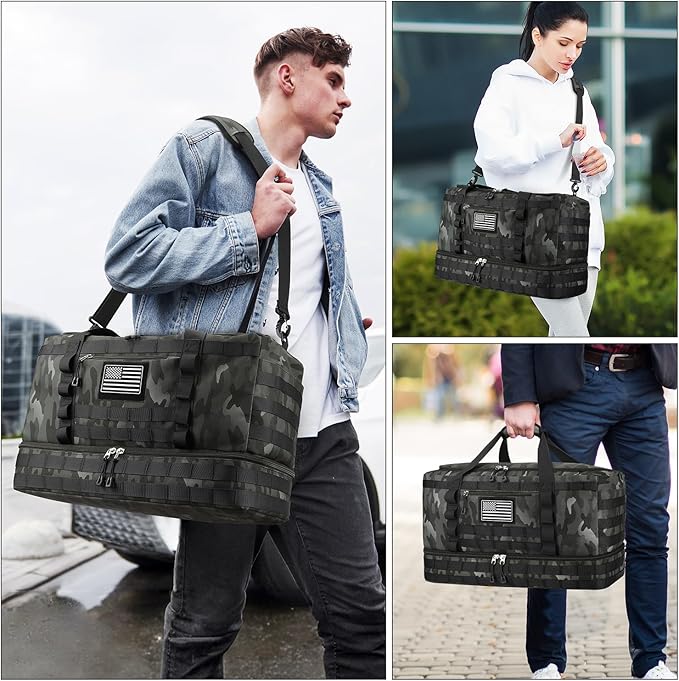 ETRONIK Travel Bag for Men Women, Gym Bag & Tactical Duffle Bags for Travel - Image 6