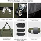 Expandable Foldable Luggage, Rolling Duffle Bag - Image 3