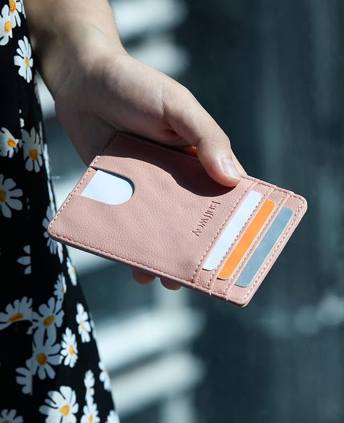 Buffway Mens Slim Wallet, Minimalist Thin Front Pocket Leather Credit Card - Image 7