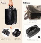 Personalized Leather Toiletry Bag - Image 2