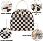 Bluboon Lunch Bag for Women Men Cute Corduroy Lunch Tote Bags Reusable - Image 2