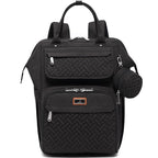 BabbleRoo Diaper Bag Backpack, Stroller Straps & Pacifier Case, Unisex Stylish by BabbleRoo