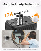 LENCENT Universal Travel Power Adapter, International AC Plug Adaptor - Image 7