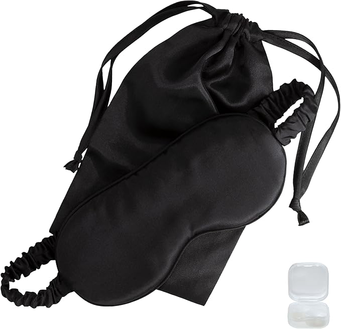 Mulberry Soft Silk Eye Mask for Sleeping by SataviNaturals