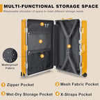 AnyZip Luggage Sets 2 Piece Aluminum Frame Carry On and Checked Suitcase PC ABS - Image 3