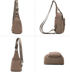 ODODOS Daily Sling Bag with Adjustable Straps Crossbody Chest Bag Lightweight - Image 5
