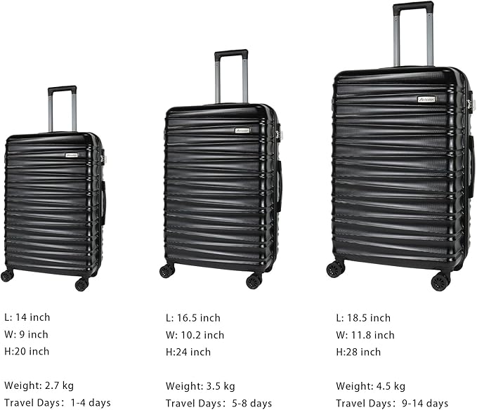 Luggage Sets 3 Piece-Suitcase Set- Luggage - Image 4