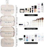 Travel Toiletry Bag for Women Large Hanging Makeup Bag Organizer Toiletries Bag - Image 8