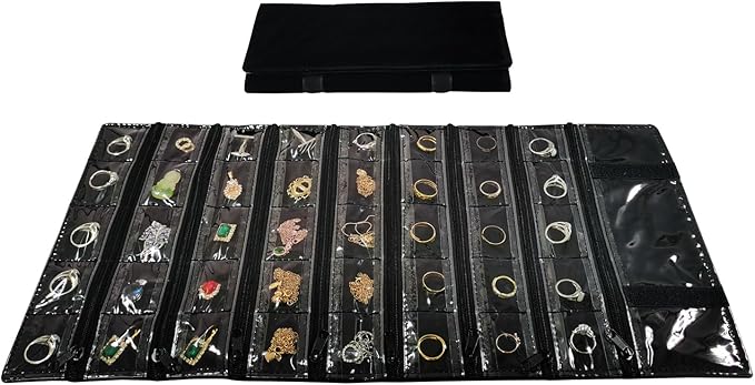 Travel Jewelry Roll Bag Portable Organizer Pouch - Image 2