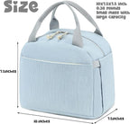 Bluboon Lunch Bag for Women Men Cute Corduroy Lunch Tote Bags Reusable - Image 2