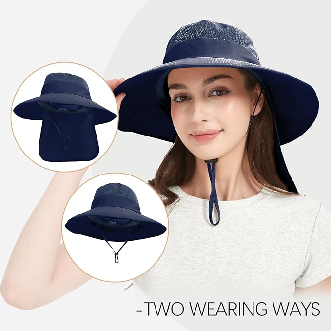 Fishing Hat Breathable Wide Brim Sun Hats - Image 4