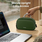 tomtoc Electronic Organizer Travel Case, Water Resistant Dual Compartment Tech - Image 3