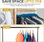 Premium Velvet Hangers 50 Pack Ultra Thin Non Slip Adult Felt Space Saving Slim - Image 6