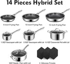 Pots and Pans Set Non Stick, Non Stick Frying Pans, Saute Pan & Stock Pot - Image 4