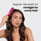 Tangle Teezer Ultimate Detangler Brush for Wet & Dry Hair, Eliminates Knots & Reduces Breakage for Straight to Wavy Hair Types, Electric Raspberry