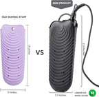ZAXOP Silicone Heat Resistant Holder Mat Pouch for Flat Iron,Curling Iron,Hot Hair Tools(Black)