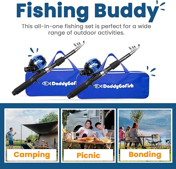 DaddyGoFish Kids Fishing Pole - Image 6