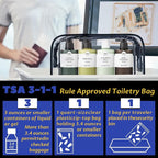 16 Pieces Clear Makeup Bags Bulk, TSA Approved Toiletry Bag - Image 3