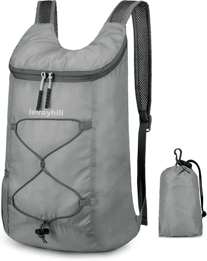 16L Hiking Daypack Lightweight Foldable Travel Backpack Water Repellent Camping by Levayhill