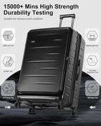 Expandable Checked Luggage, 28 Inch Luggage - Image 7