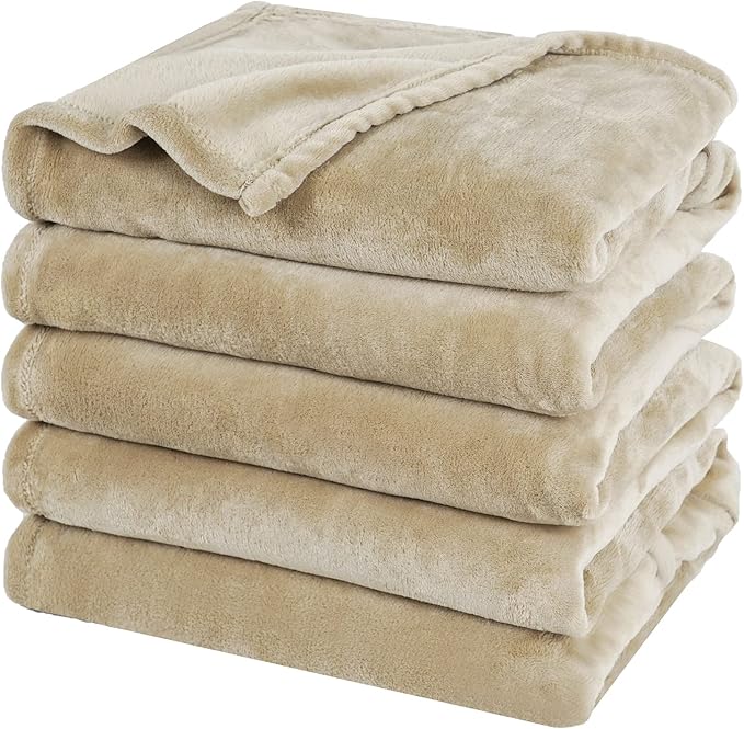 PHF Oversized King Fleece Blanket 120"x120", No Shed No Pilling Big Soft Blanket by PHF