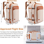Travel Laptop Backpack, 42L Carry on Luggage, Flight Approved Expandable - Image 2