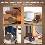 TSA-Friendly 2 Slot Watch Travel Case - Image 7