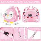 Accmor Toddler Harness Backpack Leash, Cute Penguin Kid Backpacks - Image 3