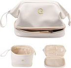 Bachelorette Gifts, Large Makeup Bags, Personalized Double Layer Cosmetic Bag by Vogewood
