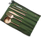 Gugrida Reusable Travel Utensils, 7 Piece Portable 304 Stainless Steel - Image 2