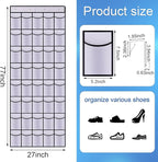 40 Mesh Pocket Over the Door Shoe Organizer, Hanging Shoe Rack - Image 2