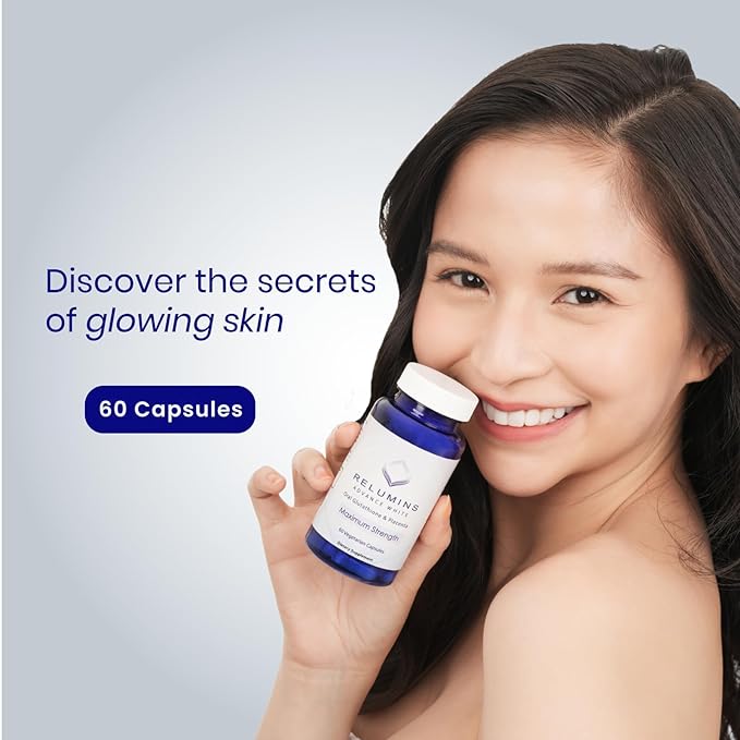 Relumins Advance Total Glowing Rebuild – Oral Glutathione Capsules, Day Lotion, Repair Solution, Cream, Serum, & Soap - Nourishment Smooth Radiant Appearance Daily Skincare Routine Gift for Women