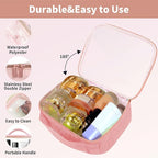 Travel Toiletry Bag, 2 Pack Clear Makeup Bags - Image 4