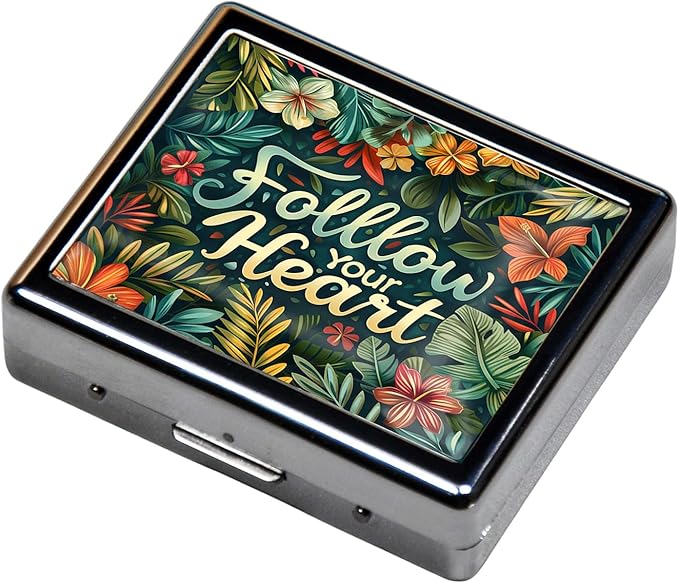 Cute and Portable Metal Pill Organizer – 8 Compartments, Elegant Chrome Finish - Image 2
