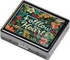 Cute and Portable Metal Pill Organizer – 8 Compartments, Elegant Chrome Finish - Image 2