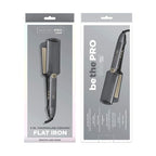 INFINITI PRO CONAIR Tourmaline Ceramic 2-Inch Flat Iron Hair Straightener, 2-Inch Flat Iron to Straighten or Curl, 5 Heat Settings, for All Hair Types and Textures, Metallic Grey