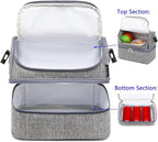 FlowFly Double Decker Cooler Insulated Lunch Bag Large Tote - Image 4