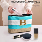 Becokan Beach Bag Initial Beach Tote - Image 7