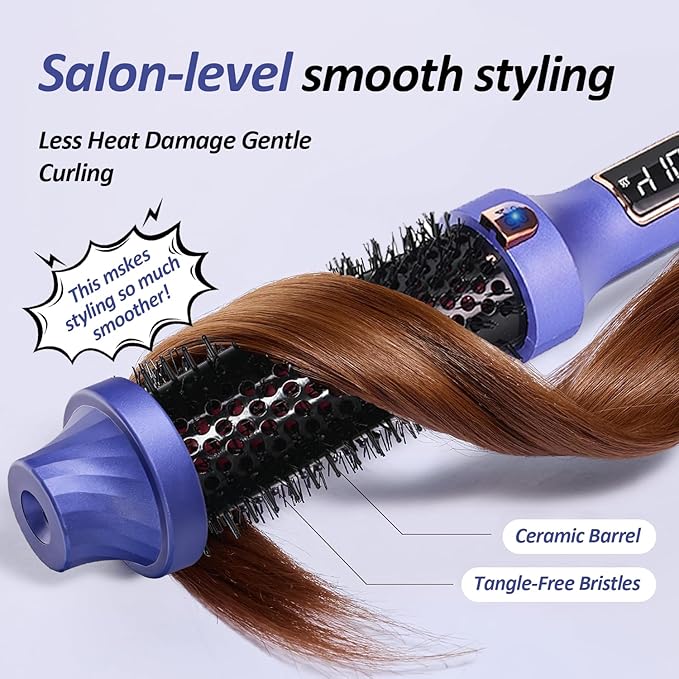 Upgraded Multi-Function Thermal Comb with Ion Infrared Technology 5 Adjustable Temperature Settings 30-Second Rapid Heating Effortlessly Create Salon-Quality Styles
