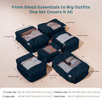 6-Pack Compression Packing Cubes Travel Essentials - Image 4