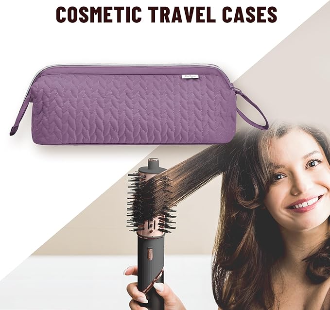 Shark Flex Style Case for Dy son Airwrap Hair Dryer Brush Revlon Hair Tools Travel Bag Carrying Case Flat Curling Iron Organizer (Purple)
